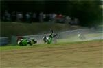 Accidente de Chris Martin en una carrera de motos