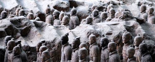 El ejército de terracota del emperador Qin Shi Huang