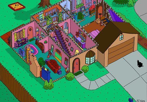 La casa de los Simpsons al desnudo
