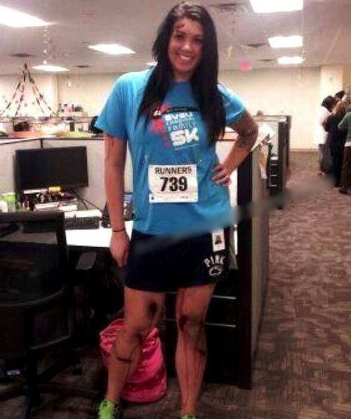 Disfraz de víctima de la maratón de Boston