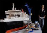 Queen Mary 2 en piezas de lego
